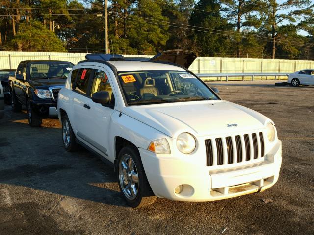 1J8FF57W87D153544 - 2007 JEEP COMPASS LI WHITE photo 1