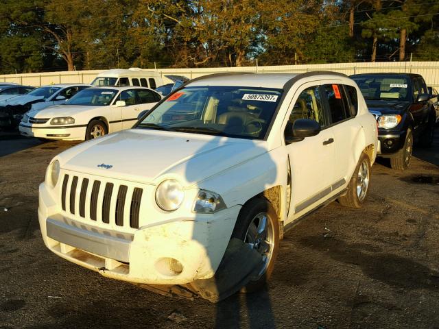 1J8FF57W87D153544 - 2007 JEEP COMPASS LI WHITE photo 2