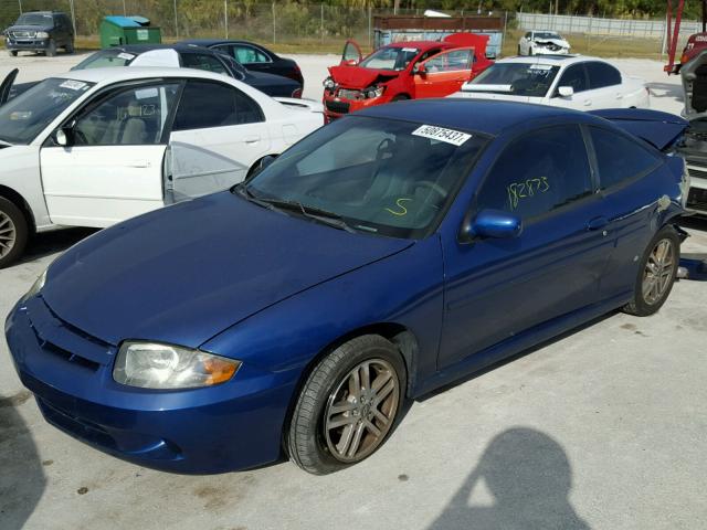 1G1JH12F937335623 - 2003 CHEVROLET CAVALIER L BLUE photo 2