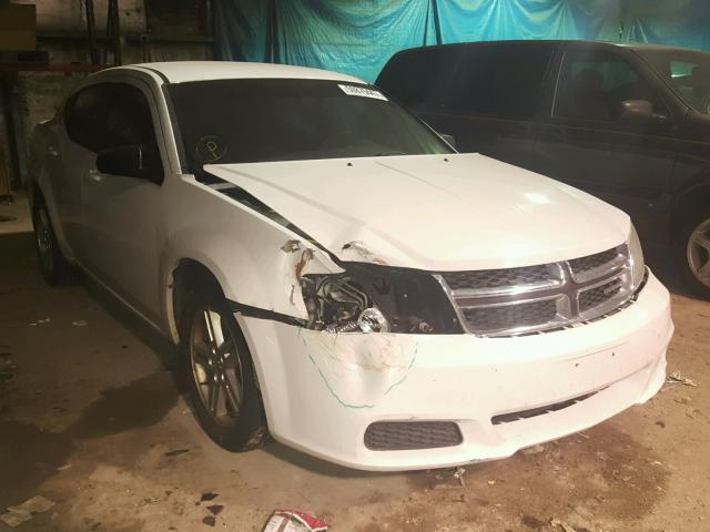 1B3BD4FB2BN564527 - 2011 DODGE AVENGER EX WHITE photo 1