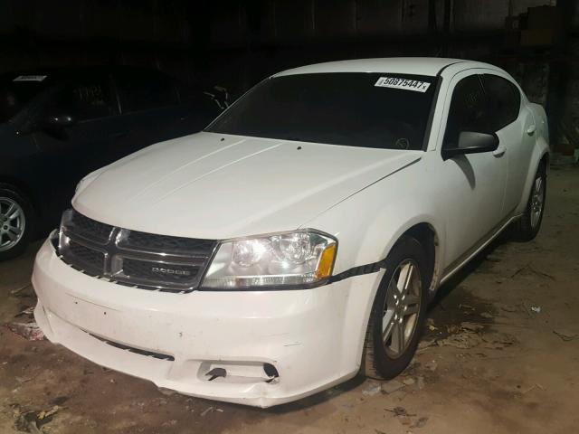 1B3BD4FB2BN564527 - 2011 DODGE AVENGER EX WHITE photo 2