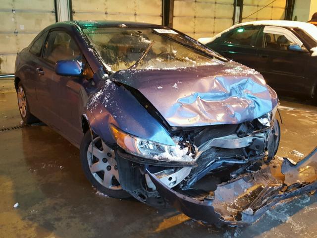 2HGFG12637H530032 - 2007 HONDA CIVIC LX BLUE photo 1