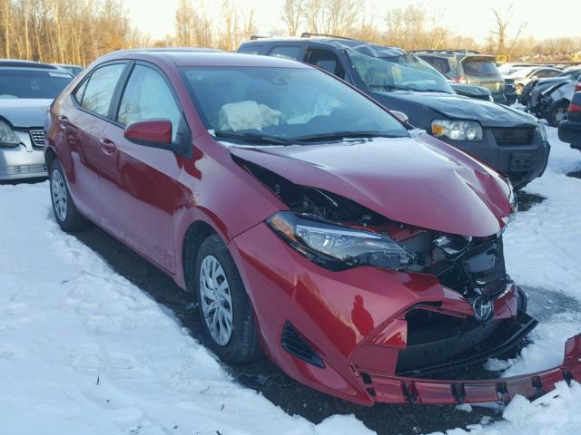 2T1BURHE3HC866326 - 2017 TOYOTA COROLLA L RED photo 1