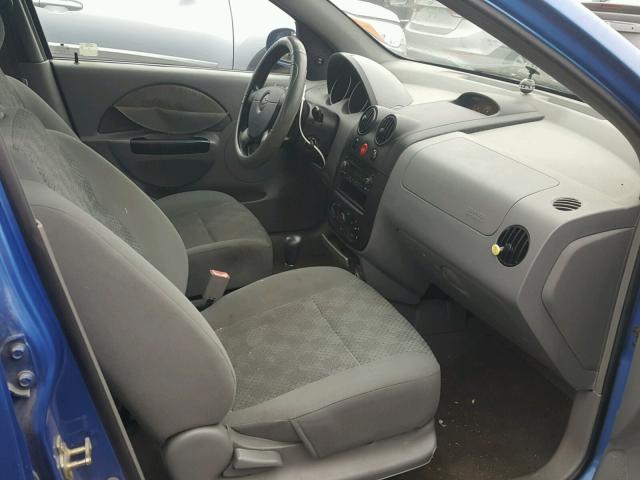 KL1TD52624B275077 - 2004 CHEVROLET AVEO BLUE photo 5