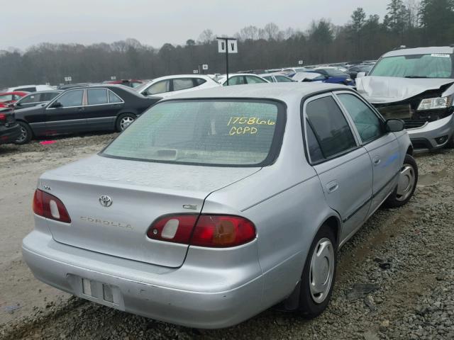 2T1BR12E2YC353323 - 2000 TOYOTA COROLLA VE SILVER photo 4