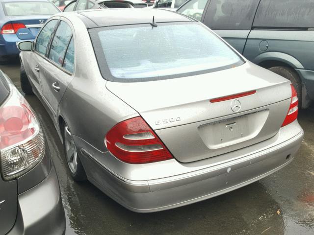 WDBUF70J83A299168 - 2003 MERCEDES-BENZ E 500 SILVER photo 3