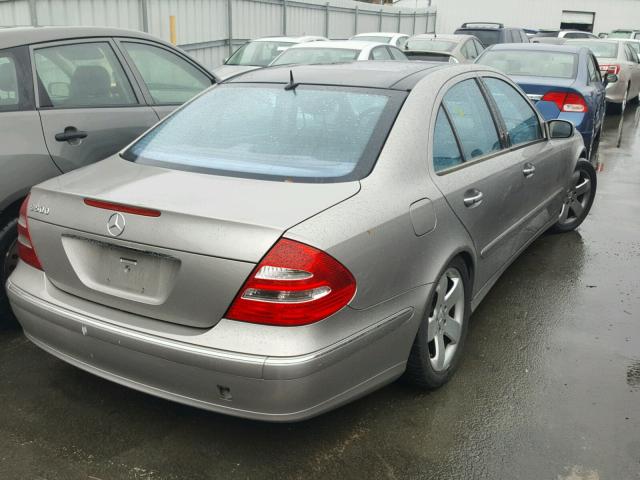 WDBUF70J83A299168 - 2003 MERCEDES-BENZ E 500 SILVER photo 4