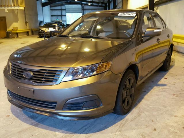 KNAGG4A86A5406646 - 2010 KIA OPTIMA LX BROWN photo 2