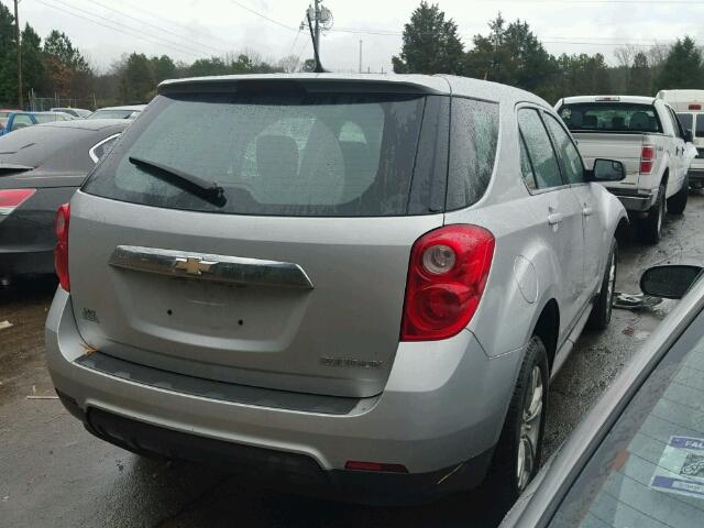 2GNALAEK7E6330462 - 2014 CHEVROLET EQUINOX LS SILVER photo 4