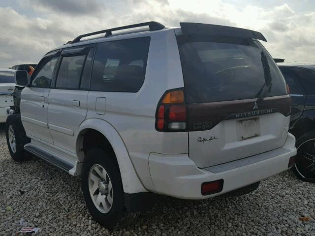 JA4LS41R23J028662 - 2003 MITSUBISHI MONTERO SP WHITE photo 3