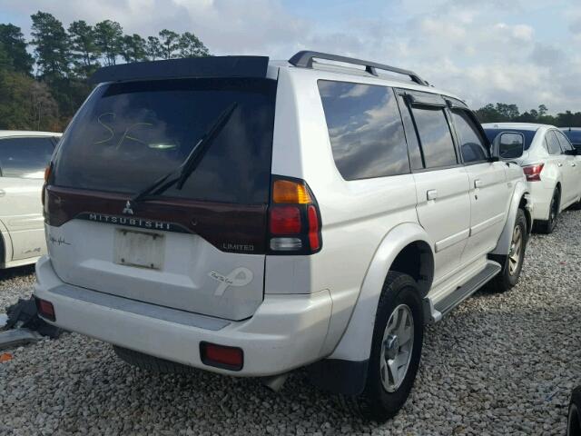 JA4LS41R23J028662 - 2003 MITSUBISHI MONTERO SP WHITE photo 4