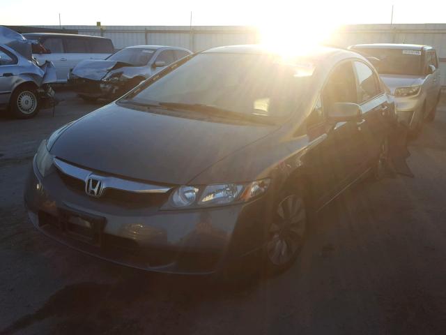 19XFA1F94AE039105 - 2010 HONDA CIVIC EXL GRAY photo 2