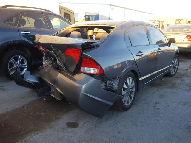 19XFA1F94AE039105 - 2010 HONDA CIVIC EXL GRAY photo 4