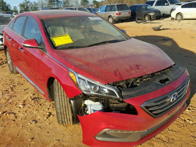 5NPE34AF9HH481646 - 2017 HYUNDAI SONATA SPO RED photo 1