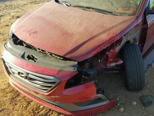 5NPE34AF9HH481646 - 2017 HYUNDAI SONATA SPO RED photo 9