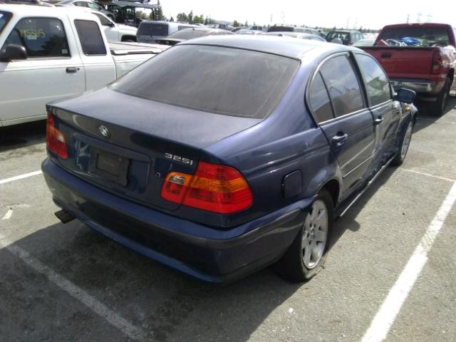 WBAET37424NJ47482 - 2004 BMW 325I BLUE photo 4