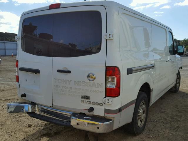 1N6BF0KY0CN109122 - 2012 NISSAN NV 1500 WHITE photo 4