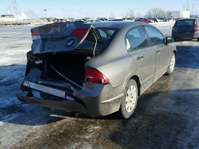 2HGFA16377H010160 - 2007 HONDA CIVIC DX GRAY photo 4