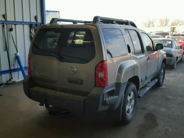 5N1AN08W95C600807 - 2005 NISSAN XTERRA OFF BEIGE photo 4