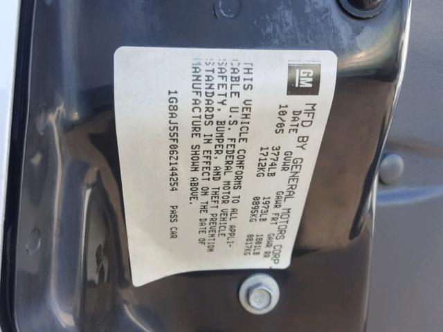 1G8AJ55F06Z144254 - 2006 SATURN ION LEVEL WHITE photo 10