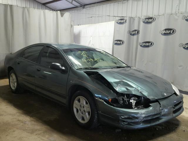 2B3AD46R22H111834 - 2002 DODGE INTREPID S GREEN photo 1