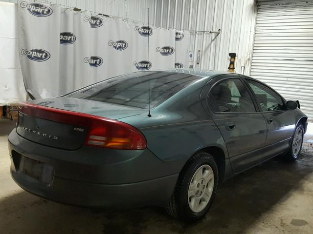 2B3AD46R22H111834 - 2002 DODGE INTREPID S GREEN photo 4