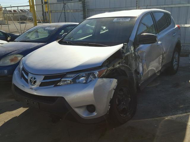 2T3ZFREVXFW184883 - 2015 TOYOTA RAV4 LE SILVER photo 2