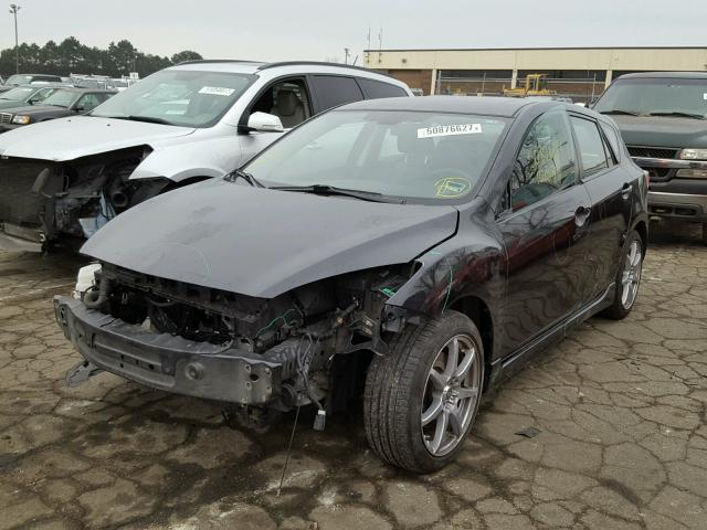 JM1BL1H54A1348806 - 2010 MAZDA 3 S BLACK photo 2