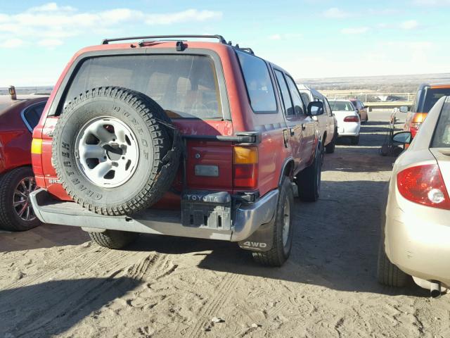 JT3VN39W1M0070519 - 1991 TOYOTA 4RUNNER VN RED photo 4