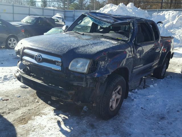 5TBBT44154S445842 - 2004 TOYOTA TUNDRA ACC BLUE photo 2