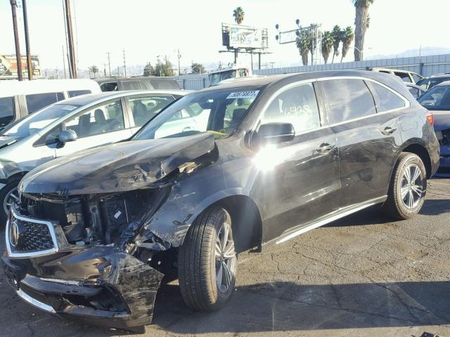 5FRYD3H3XHB000638 - 2017 ACURA MDX BLACK photo 2