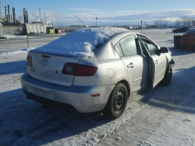 JM1BK12F041202962 - 2004 MAZDA 3 I SILVER photo 4