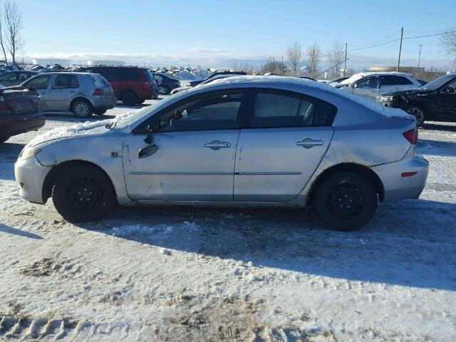 JM1BK12F041202962 - 2004 MAZDA 3 I SILVER photo 9