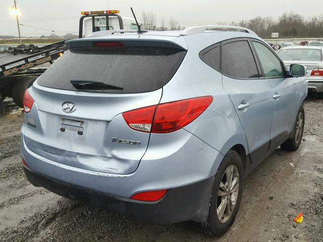 KM8JU3AC9DU694992 - 2013 HYUNDAI TUCSON GLS BLUE photo 4