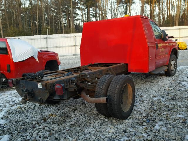 1FDXF47F62EC32781 - 2002 FORD F450 SUPER RED photo 4