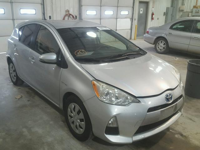 JTDKDTB34C1506225 - 2012 TOYOTA PRIUS C SILVER photo 1