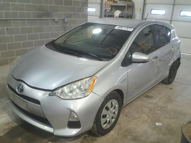 JTDKDTB34C1506225 - 2012 TOYOTA PRIUS C SILVER photo 2