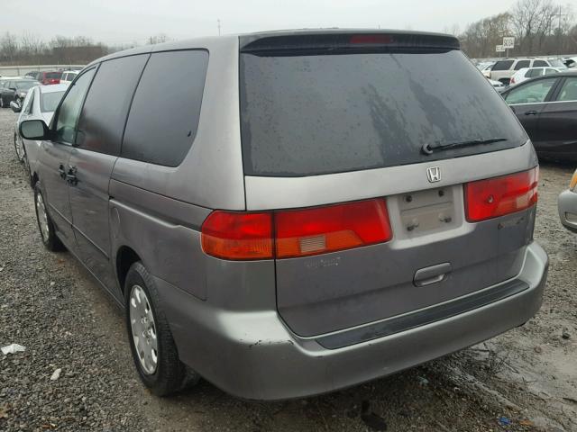 2HKRL1857YH608567 - 2000 HONDA ODYSSEY LX GRAY photo 3