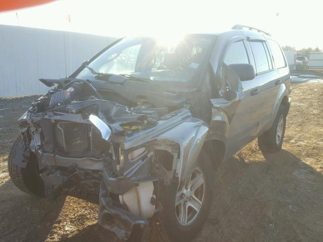 1D8HB48D05F594817 - 2005 DODGE DURANGO SL GRAY photo 2