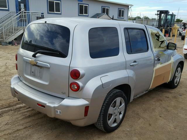 3GNDA13D67S632384 - 2007 CHEVROLET HHR LS SILVER photo 4