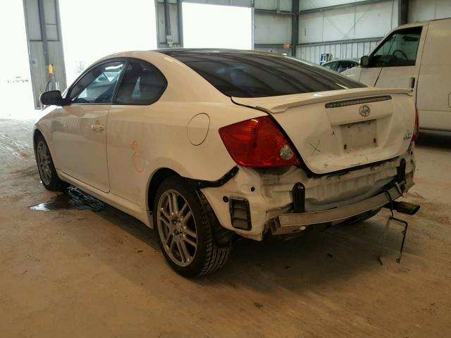 JTKDE167270173597 - 2007 TOYOTA SCION TC WHITE photo 3