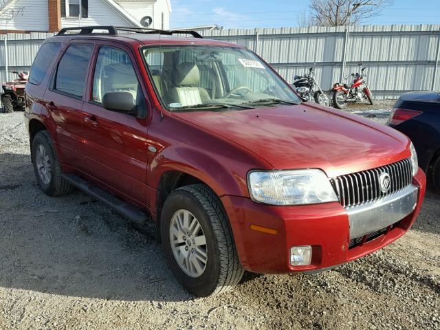 4M2YU91167KJ05850 - 2007 MERCURY MARINER LU RED photo 1