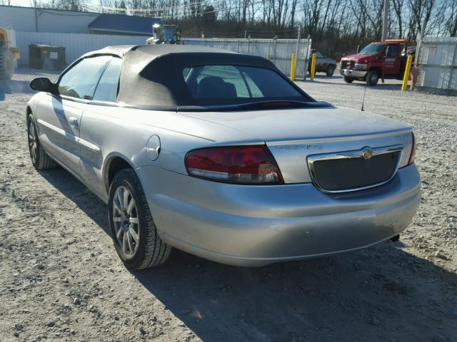 1C3EL55R94N276885 - 2004 CHRYSLER SEBRING LX SILVER photo 3