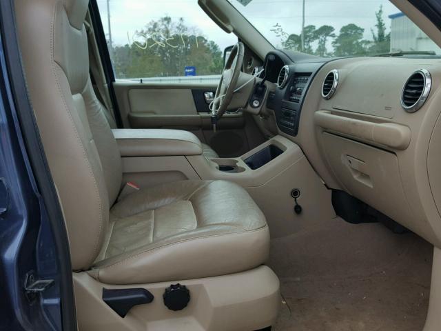 1FMPU17L64LB76799 - 2004 FORD EXPEDITION BLUE photo 5