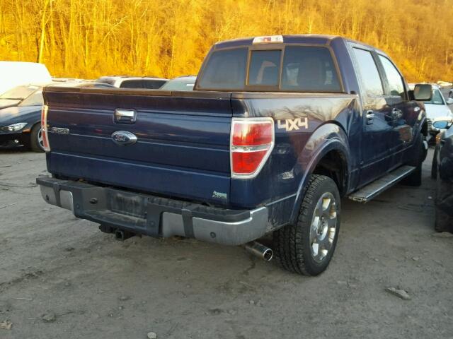 1FTFW1EV3AKE52422 - 2010 FORD F150 SUPER BLUE photo 4