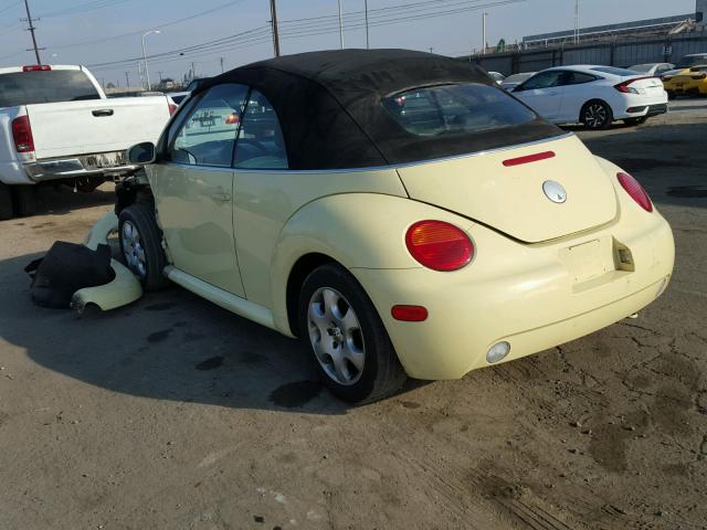 3VWCK21Y83M318325 - 2003 VOLKSWAGEN NEW BEETLE Sarı foto 3