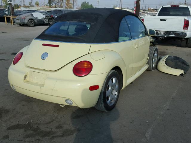 3VWCK21Y83M318325 - 2003 VOLKSWAGEN NEW BEETLE Sarı foto 4