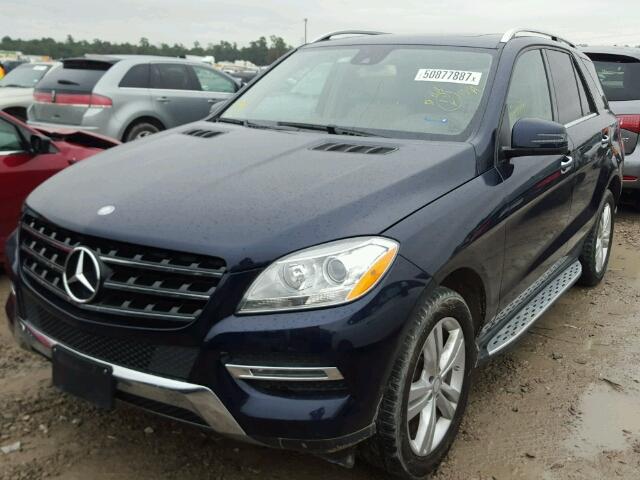 4JGDA5JB9FA487760 - 2015 MERCEDES-BENZ ML 350 BLUE photo 2