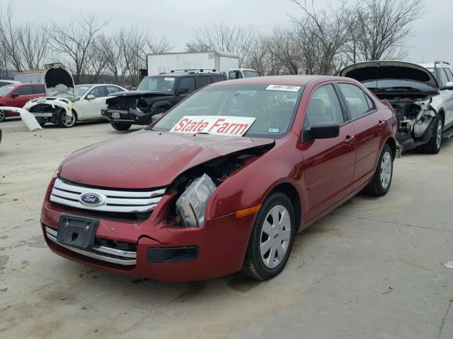 3FAHP06Z27R115560 - 2007 FORD FUSION S RED photo 2