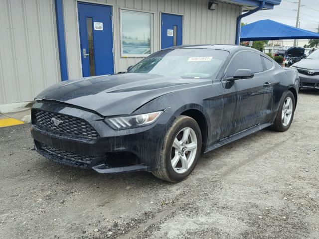 1FA6P8AM7H5293440 - 2017 FORD MUSTANG BLACK photo 2